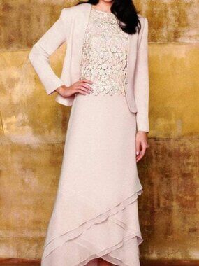 Alexander by Daymor 5137 Tiered Tulip A-Line Dress